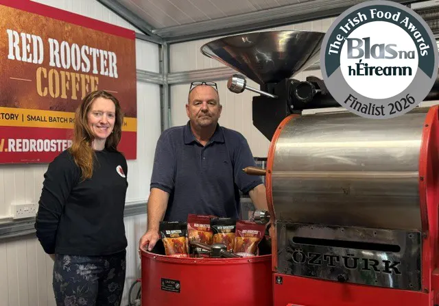 Paul and Grace Maxwell at the Red Rooster roastery